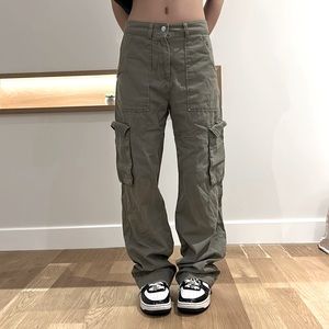 Y2K Army Green Cargo Pants